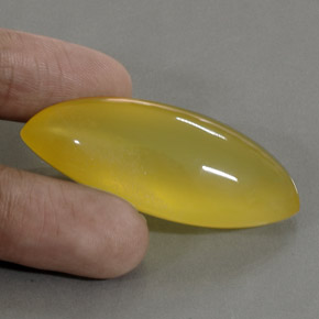 Ópalo de fuego amarillo natural de 76,10 ct, marquesa, translúcido