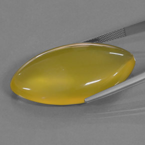 Ópalo de fuego amarillo natural de 41,15 ct, marquesa, translúcido