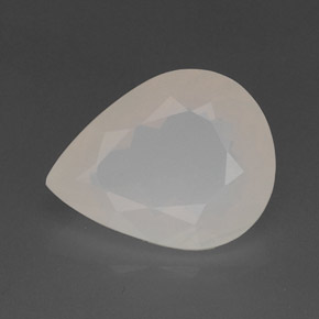 Ópalo de fuego blanco natural de 10,27 ct, en forma de pera, translúcido