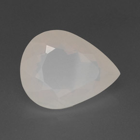 Ópalo de fuego blanco natural de 10,27 ct, en forma de pera, translúcido