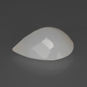 Ópalo de fuego blanco natural de 10,27 ct, en forma de pera, translúcido