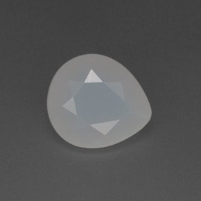 Ópalo de fuego blanco natural de 2,81 ct, en forma de pera, translúcido
