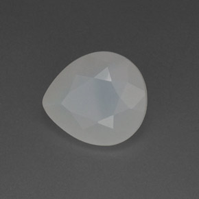 Ópalo de fuego blanco natural de 2,81 ct, en forma de pera, translúcido