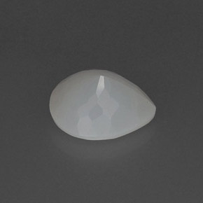 Ópalo de fuego blanco natural de 2,81 ct, en forma de pera, translúcido