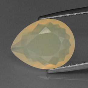 Ópalo de fuego naranja natural de 4,68 ct, transparente, transparente / translúcido
