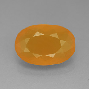 Ópalo de fuego naranja natural de 5,33 ct, transparente, transparente / translúcido