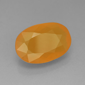Ópalo de fuego naranja natural de 5,33 ct, transparente, transparente / translúcido