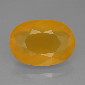 Ópalo de fuego Naranja amarillo natural de 7.98 ct, Transparente, Transparente / Translúcido