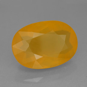Ópalo de fuego Naranja amarillo natural de 7.98 ct, Transparente, Transparente / Translúcido