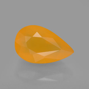 Ópalo de fuego naranja natural de 2,20 ct, transparente, transparente / translúcido
