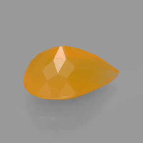 Ópalo de fuego naranja natural de 2,20 ct, transparente, transparente / translúcido