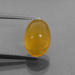Ópalo de fuego naranja natural de 2,62 ct, transparente, transparente / translúcido