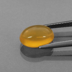Ópalo de fuego naranja natural de 2,62 ct, transparente, transparente / translúcido