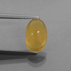 Ópalo de fuego naranja natural de 1,54 ct, transparente, transparente / translúcido