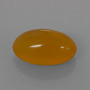 Ópalo de fuego naranja natural de 1,85 ct, corte óvalo, translúcido