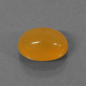 Ópalo de fuego naranja natural de 1,30 ct, corte óvalo, translúcido