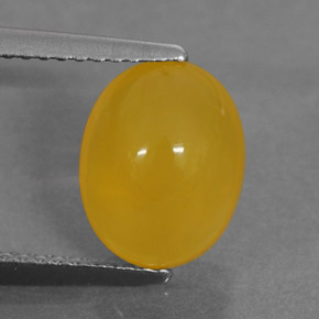 Ópalo de fuego naranja natural de 2,26 ct, corte óvalo, translúcido
