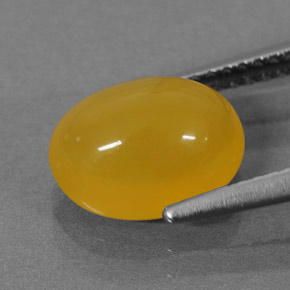 Ópalo de fuego naranja natural de 2,26 ct, corte óvalo, translúcido
