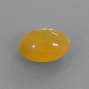 Ópalo de fuego naranja natural de 4,03 ct, corte óvalo, translúcido