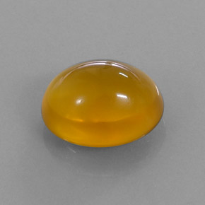 Ópalo de fuego naranja natural de 4,84 ct, corte óvalo, translúcido