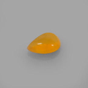 Ópalo de fuego naranja natural de 1,70 ct, en forma de pera, translúcido