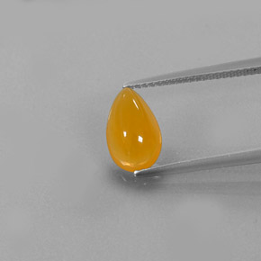 Ópalo de fuego Naranja amarillo natural de 1.51 ct, Transparente, Transparente / Translúcido