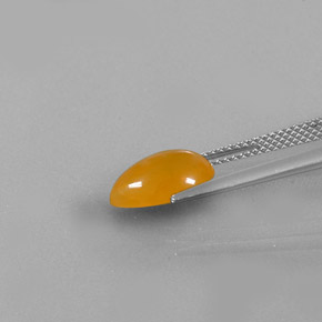 Ópalo de fuego Naranja amarillo natural de 1.51 ct, Transparente, Transparente / Translúcido