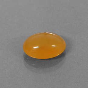 Ópalo de fuego naranja natural de 2,58 ct, corte óvalo, translúcido