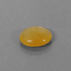 Ópalo de fuego naranja natural de 1,86 ct, corte óvalo, translúcido