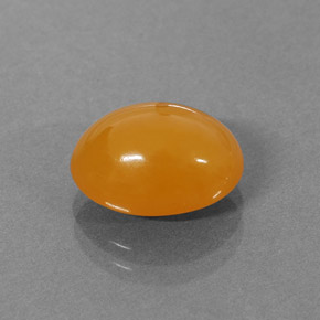 Ópalo de fuego naranja natural de 3,18 ct, corte óvalo, translúcido
