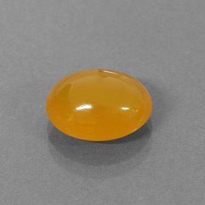 Ópalo de fuego naranja natural de 2,87 ct, corte óvalo, translúcido