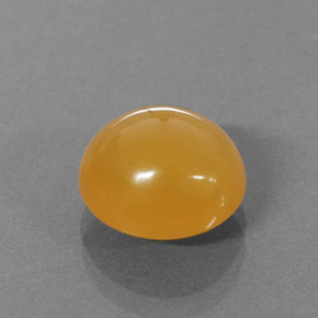 Ópalo de fuego naranja natural de 3,25 ct, corte óvalo, translúcido