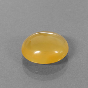 Ópalo de fuego naranja natural de 2,42 ct, corte óvalo, translúcido