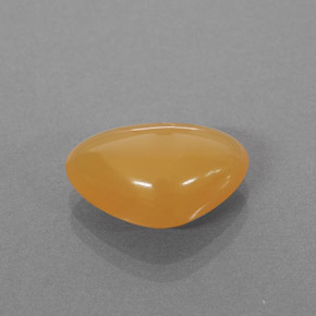 Ópalo de fuego naranja natural de 2,86 ct, trillón, translúcido