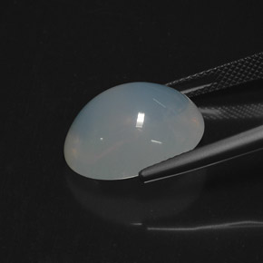 Ópalo de fuego Blanco azulado natural de 10.79 ct, Transparente, Transparente / Translúcido