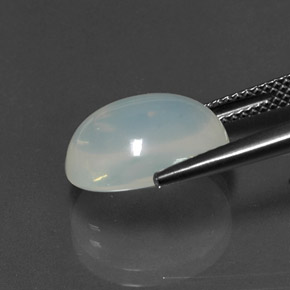 Ópalo de fuego blanco natural de 5,60 ct, corte óvalo, transparente