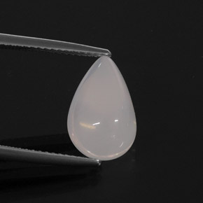 Ópalo de fuego blanco natural de 3,15 ct, transparente, transparente / translúcido