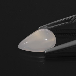Ópalo de fuego blanco natural de 3,15 ct, transparente, transparente / translúcido
