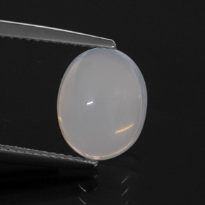 Ópalo de fuego blanco natural de 3,44 ct, transparente, transparente / translúcido