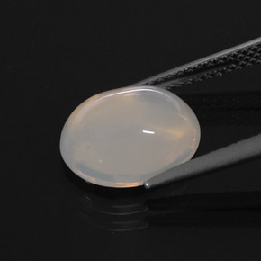 Ópalo de fuego blanco natural de 3,44 ct, transparente, transparente / translúcido