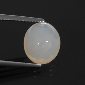 Ópalo de fuego blanco natural de 3,08 ct, transparente, transparente / translúcido