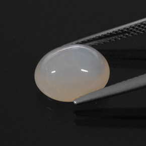 Ópalo de fuego blanco natural de 3,08 ct, transparente, transparente / translúcido