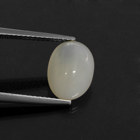 Ópalo de fuego blanco natural de 2,63 ct, transparente, transparente / translúcido
