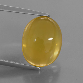 Ópalo de fuego Amarillo natural de 7.58 ct, Transparente, Transparente / Translúcido