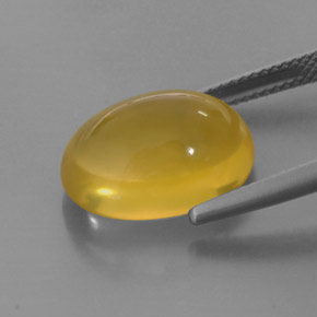 Ópalo de fuego amarillo natural de 7,92 ct, transparente, transparente / translúcido