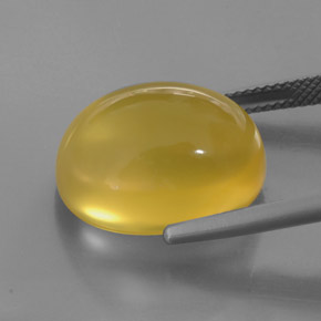 Ópalo de fuego amarillo natural de 14,60 ct, transparente, transparente / translúcido