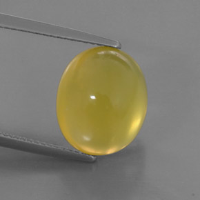 Ópalo de fuego amarillo natural de 6,91 ct, transparente, transparente / translúcido