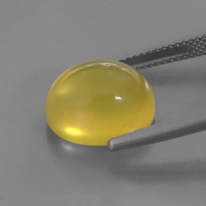 Ópalo de fuego amarillo natural de 6,91 ct, transparente, transparente / translúcido