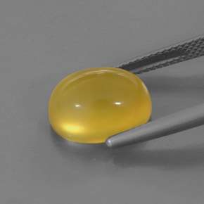 Ópalo de fuego Amarillo natural de 4.63 ct, Transparente, Transparente / Translúcido