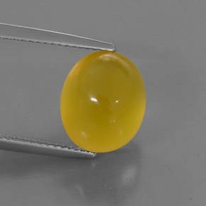 Ópalo de fuego amarillo natural de 5,30 ct, transparente, transparente / translúcido